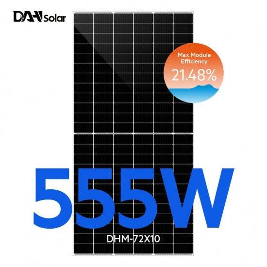 DAH Solar 555W DHM-72X10 Full screen - Airoxa.eu⎮Saulės elektrinės⎮Šilumos siurbliai⎮Kondicionieriai⎮Pigiau!